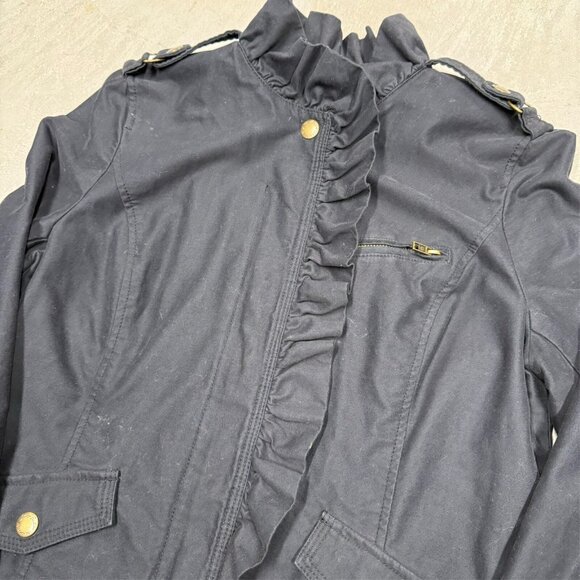 Vintage 2000s Y2K Juicy Couture Jacket Ruffles Large - Picture 2 of 8